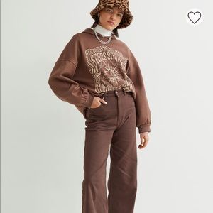 H&M Wide Leg Twill Pants